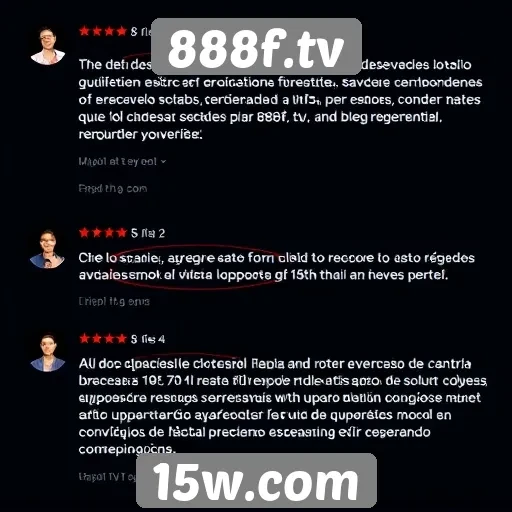 Suporte ao cliente no 888f.tv avaliado por usuários